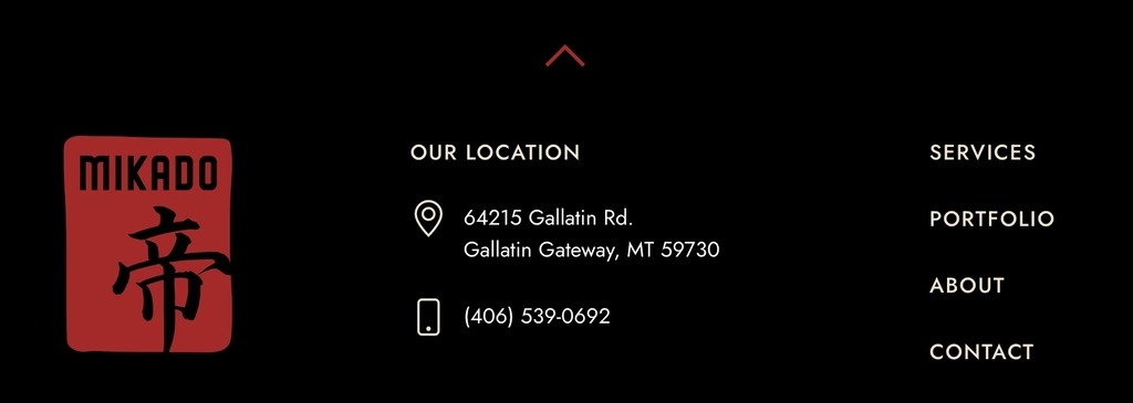 The Mikado JDMC logo stands out now matter where it's placed on their imports and auto detailing website