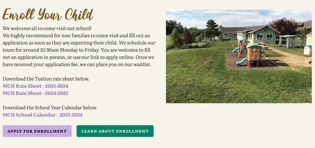 The New Bozeman Children's Home Color Palette Can Be Clearly Seen in the First Section of Their Homepage