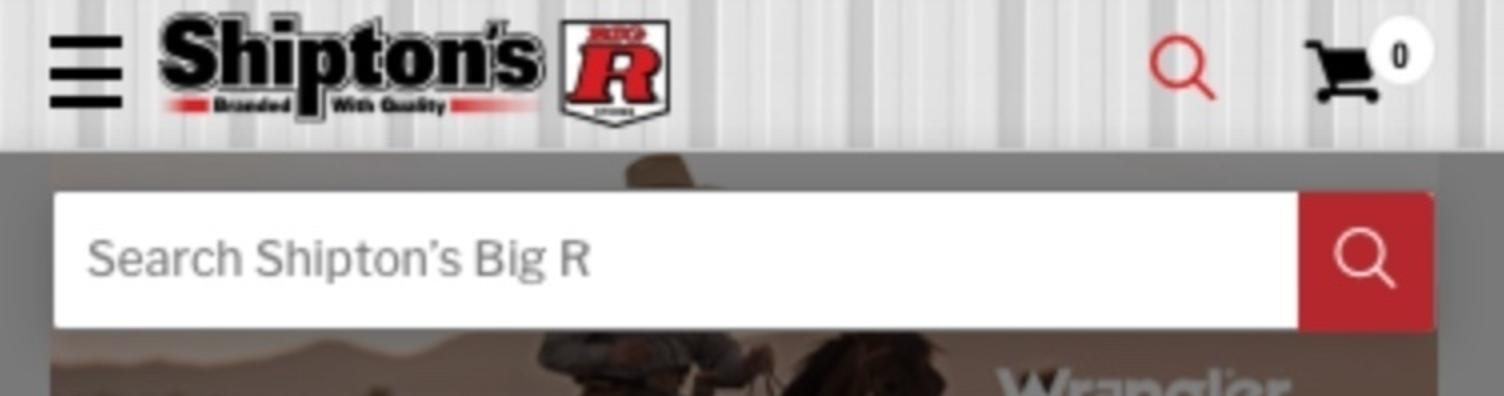 Shipton's Big R's Mobile Site Search: Expanded