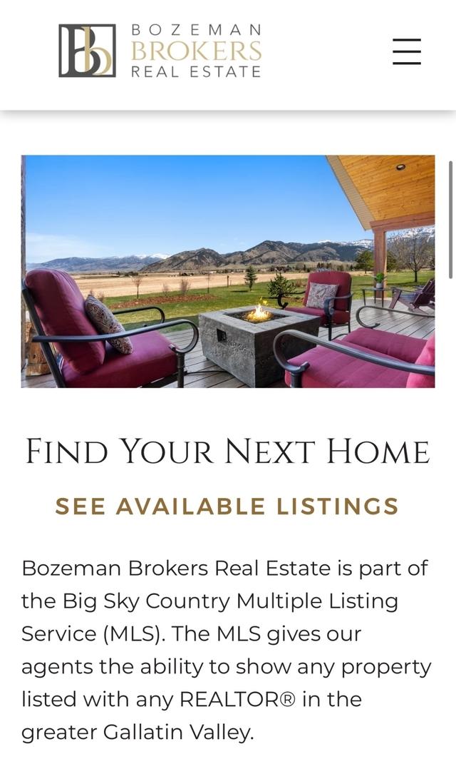 Bozeman Brokers' New Real Estate Website Gets Out of the Way — Letting Their Images Shine