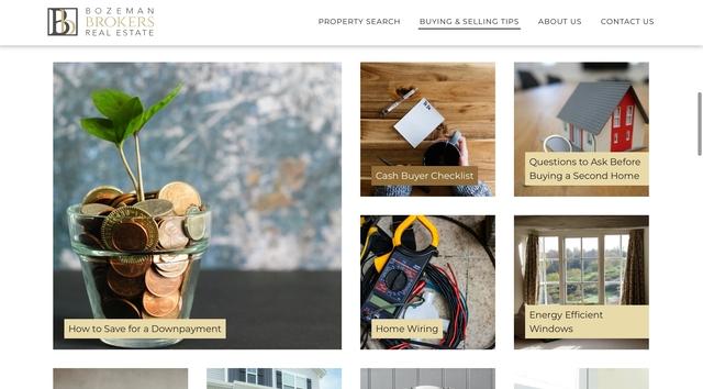 Bozeman Brokers' Buying &amp; Selling Tips Page Makes Finding Advice Easy