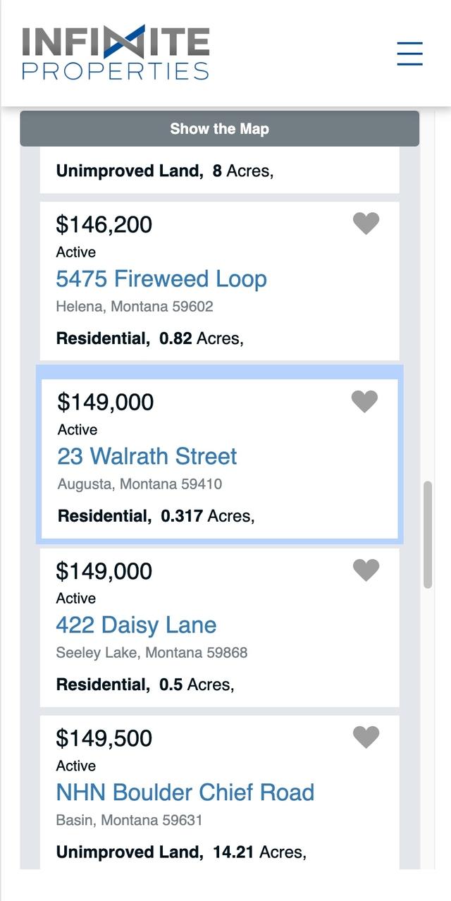 Infinte Properties MT - Featured Listings Mobile Responsive Display
