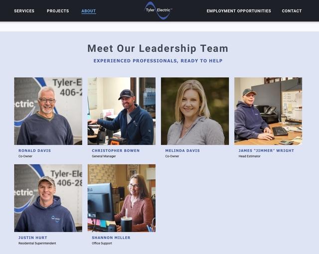 Tyler Electric's Leadership Team
