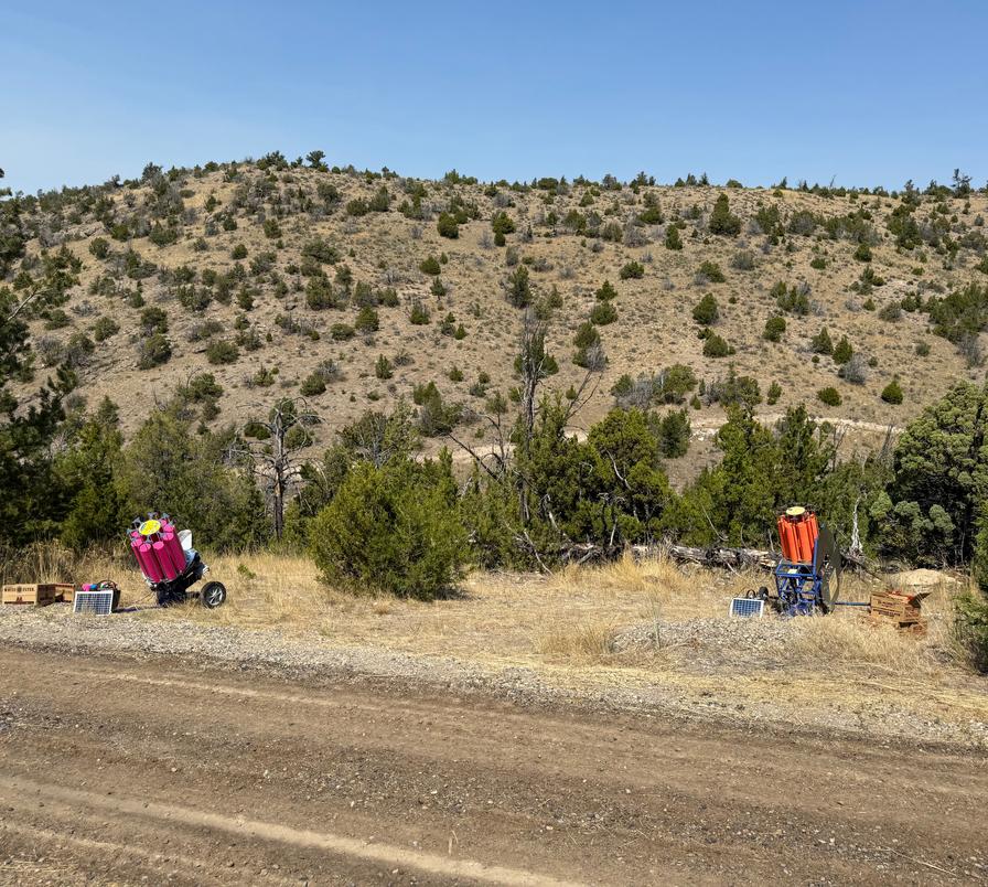 Shooters on Montana hillside course