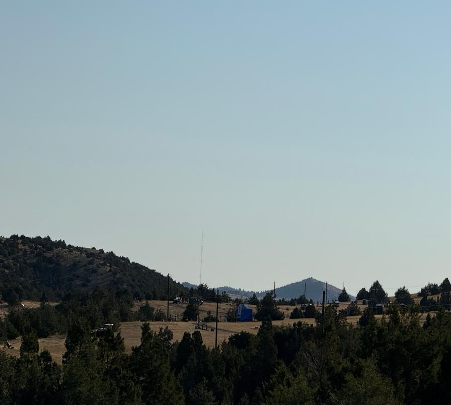 Montana landscape with rolling hills at tournament