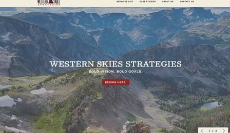 Western Skies Strategies Website Home Page