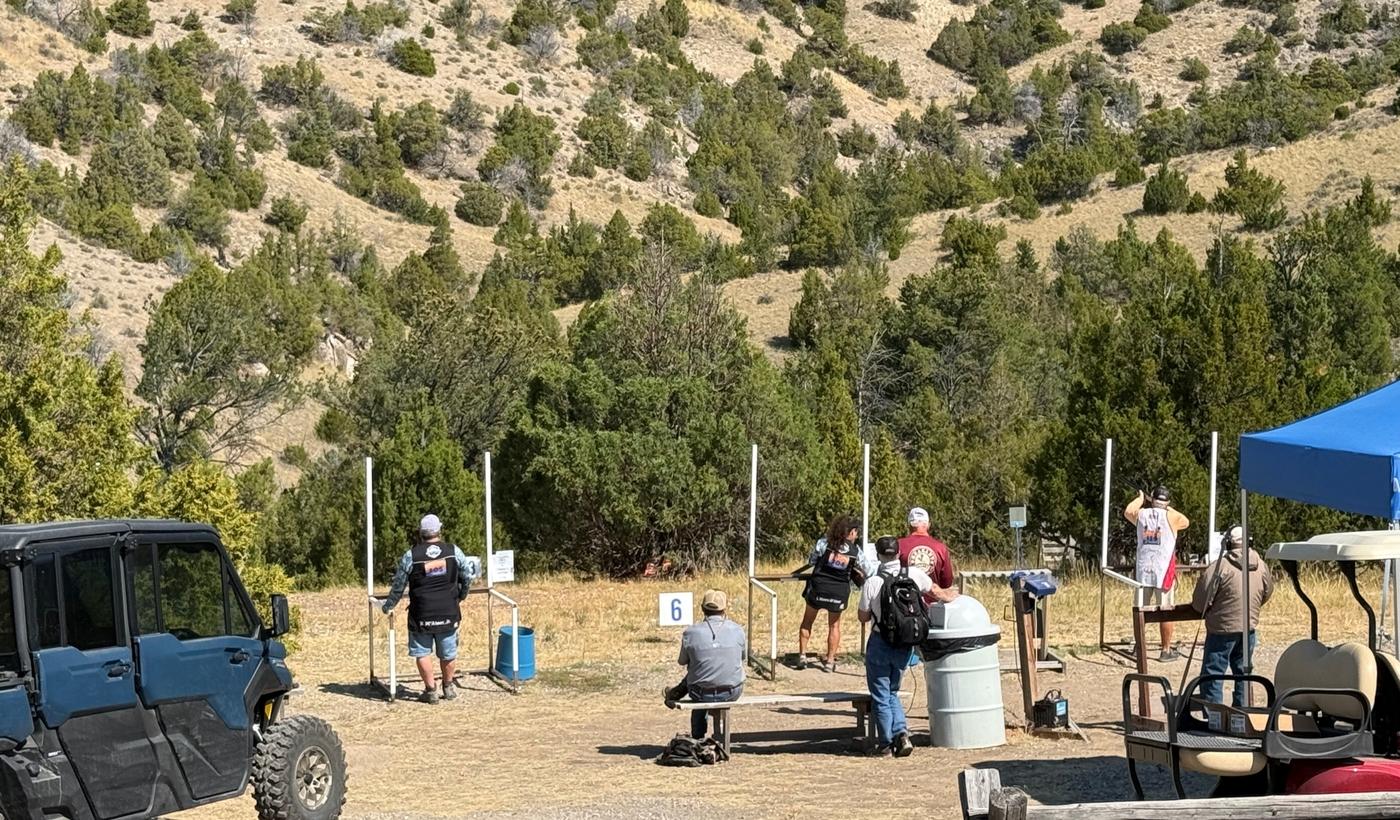 Shooters on course during event