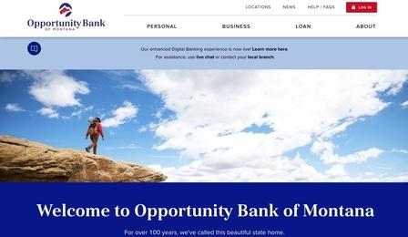 Opportunity Bank Home Page