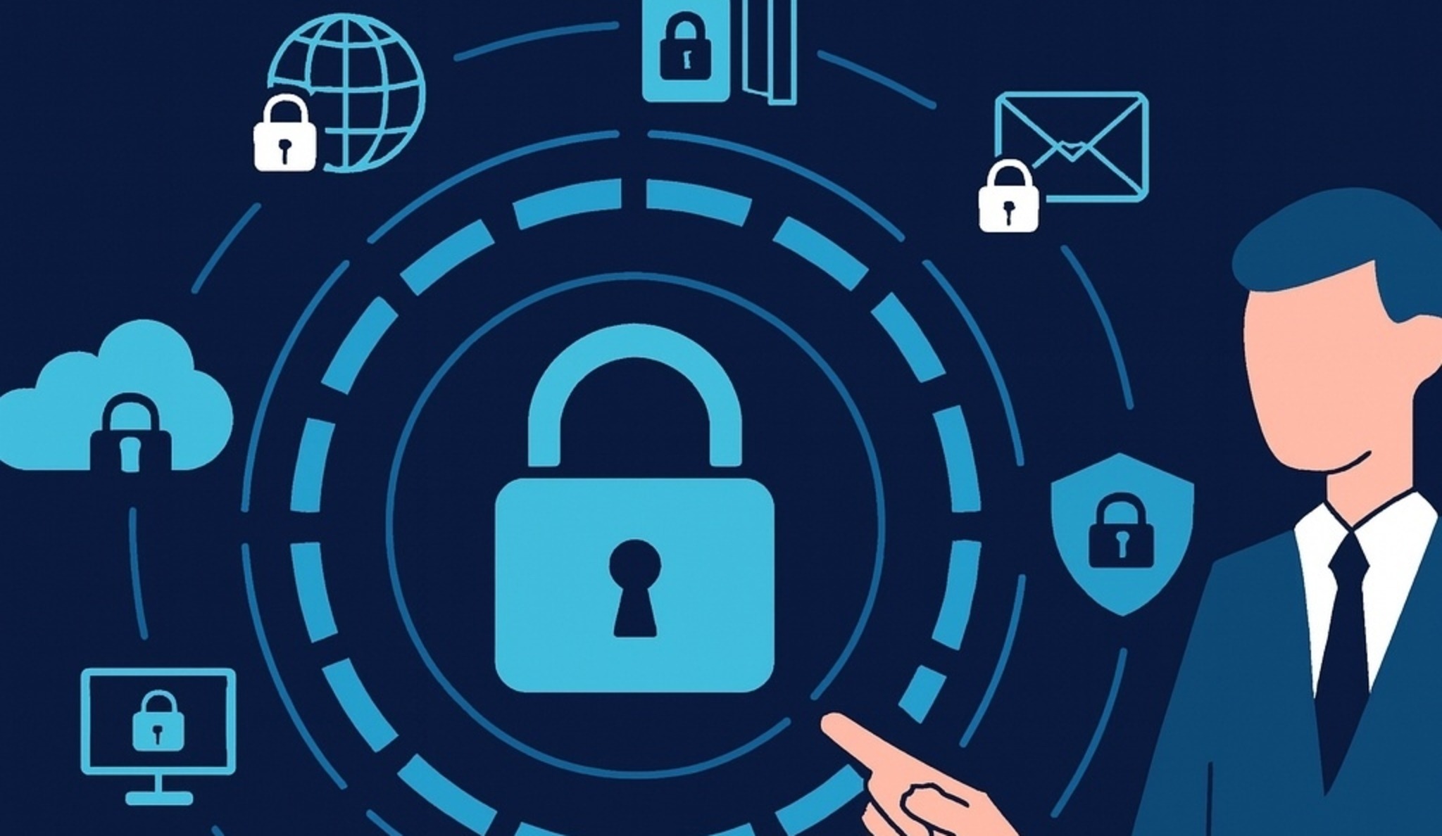 Illustrated Image of Security