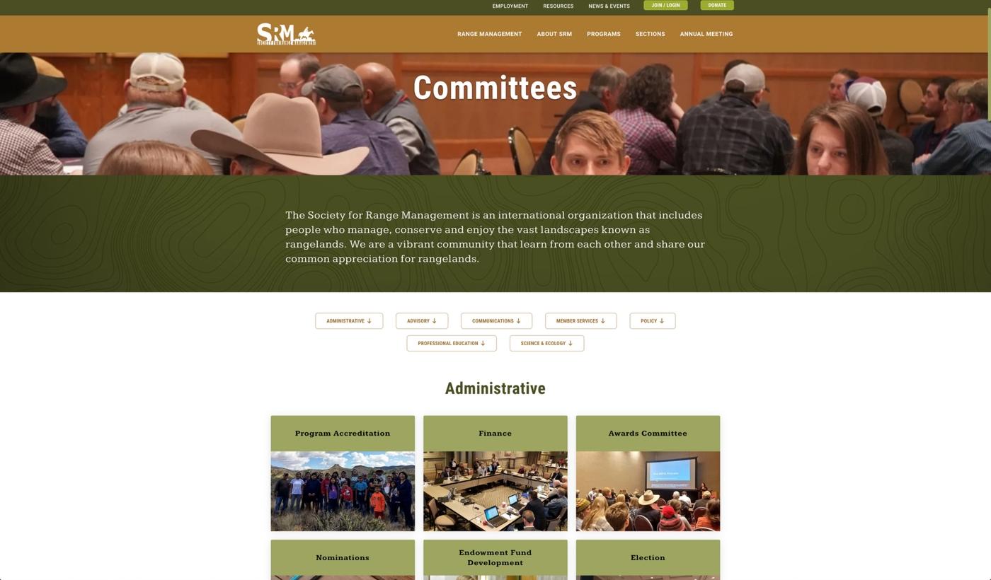 Committees List Page