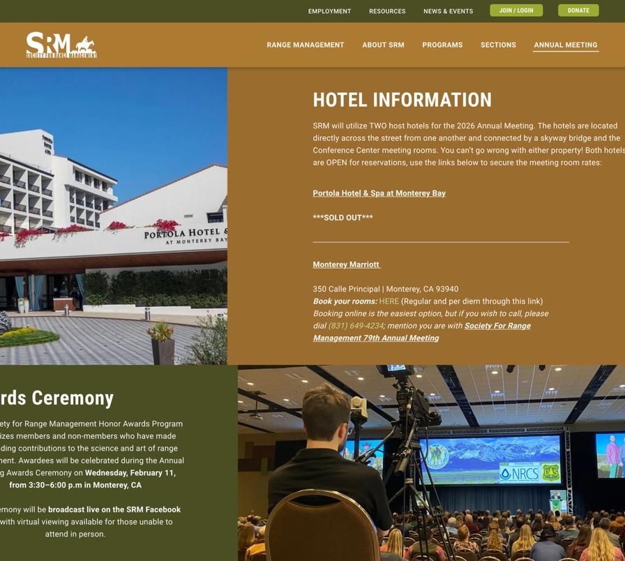 Annual Meeting Hotel Information & Awards