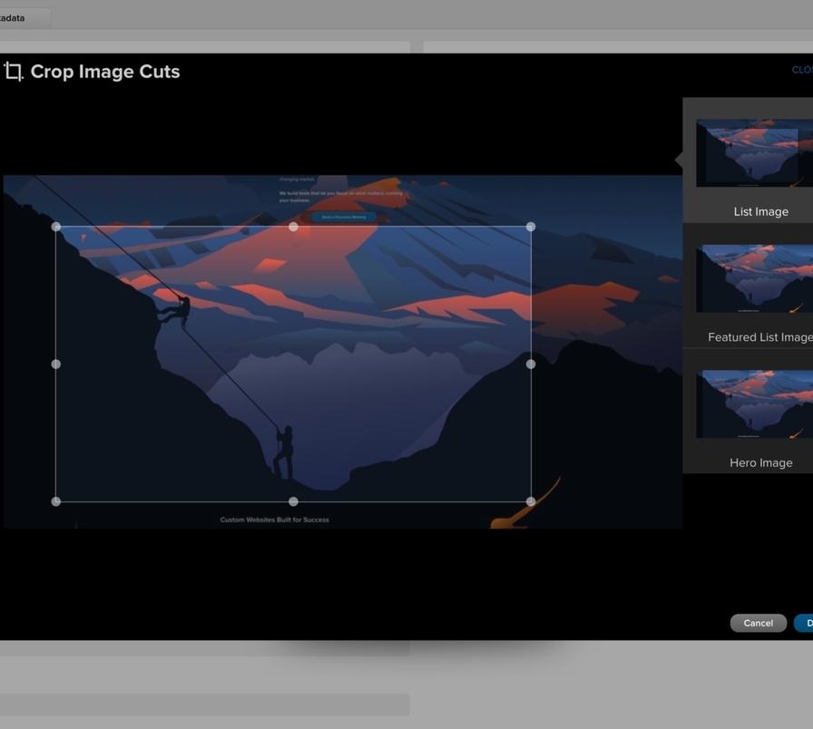 My JTech Image Cuts and Crop Management