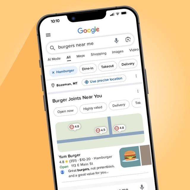 Search results page highlighting relevance