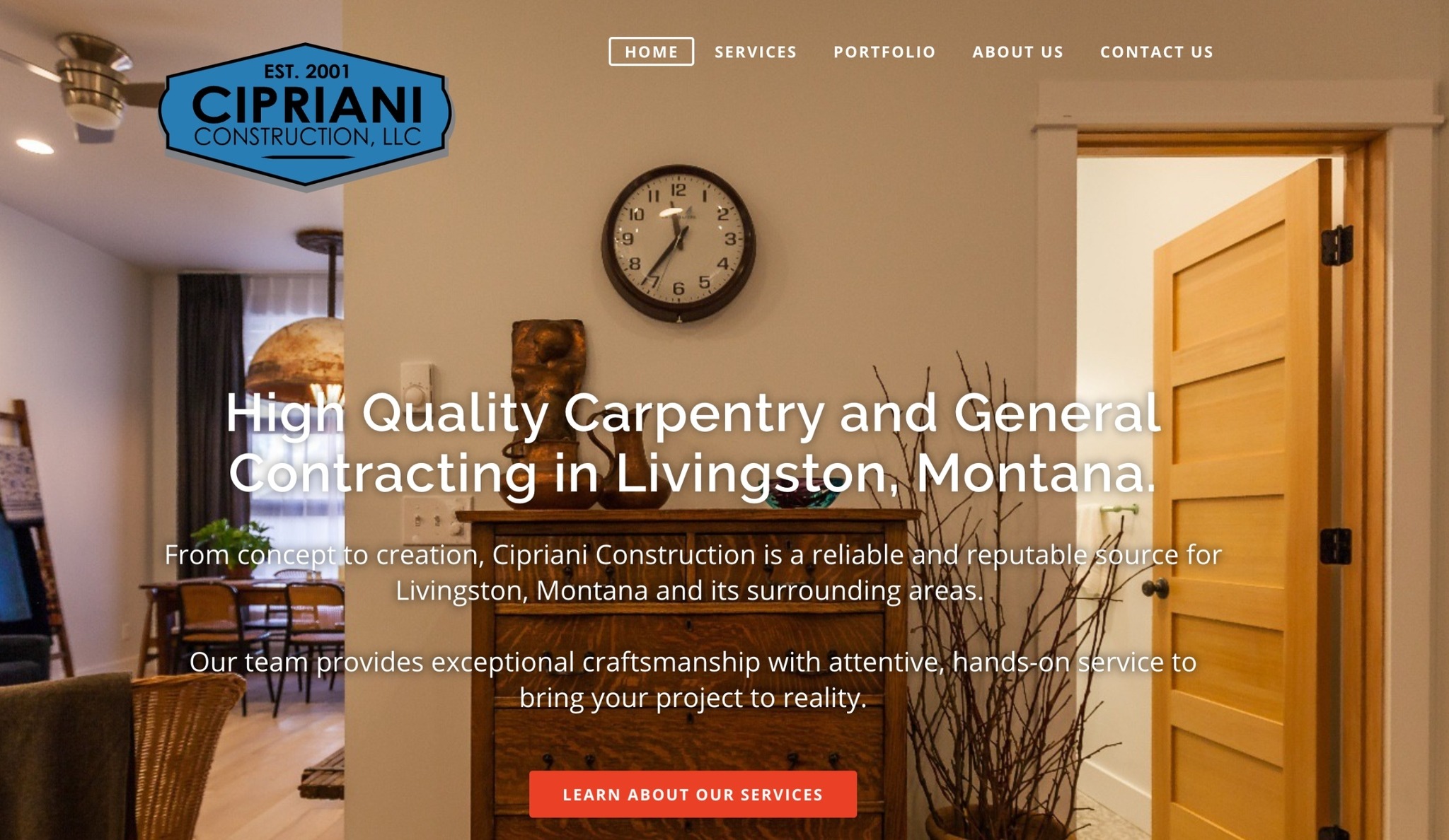 Cipriani Construction Website