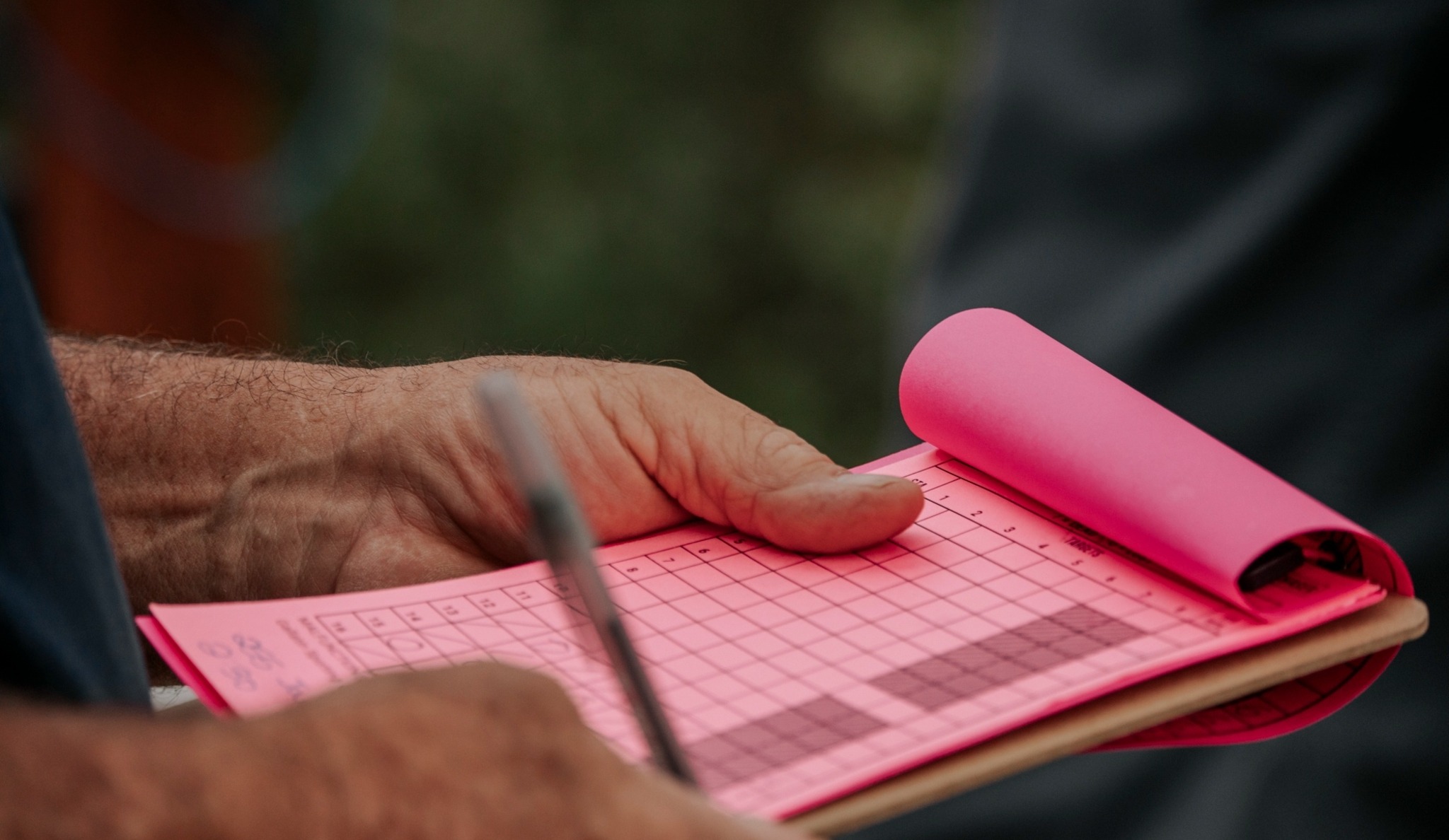 Sporting clays score card