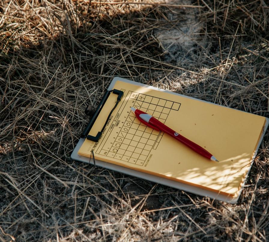 Sporting clays score card