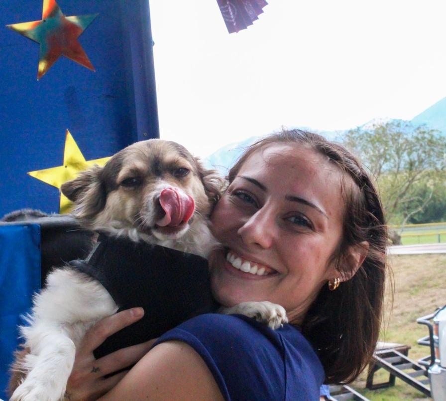 Everyone loves Thicket (our float dog tradition)