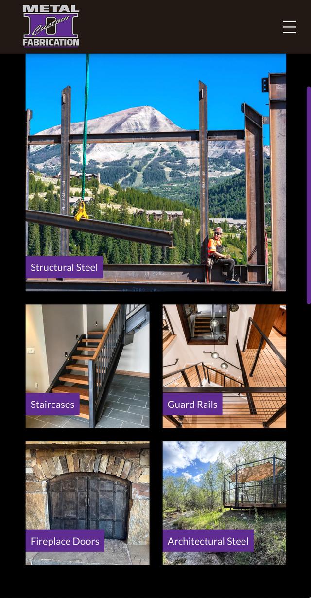 Mobile responsive portfolio page