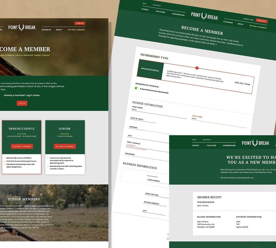 JTech membership pages make becoming a member easy and paper free.