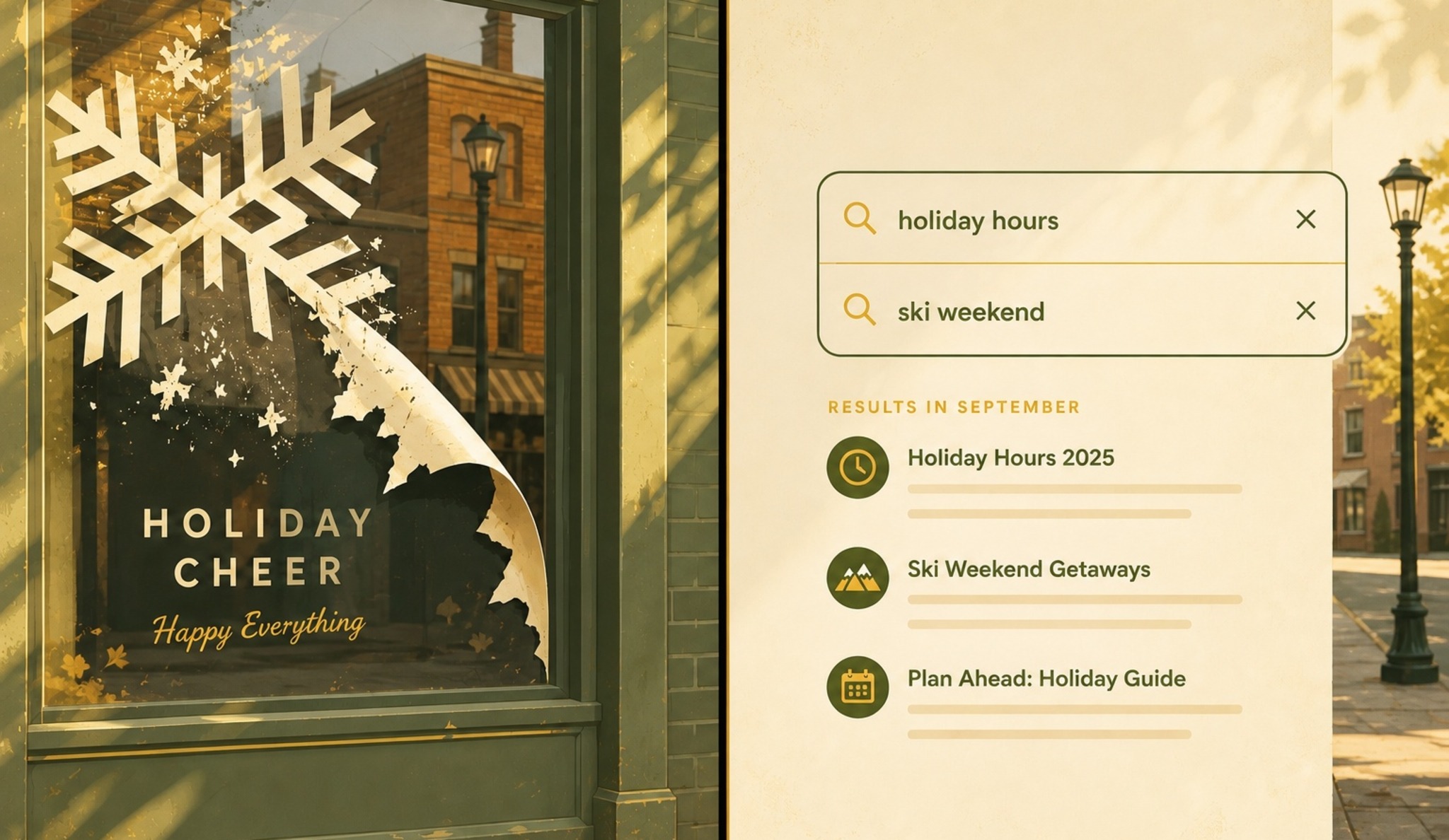 Seasonal Search Is a Plan