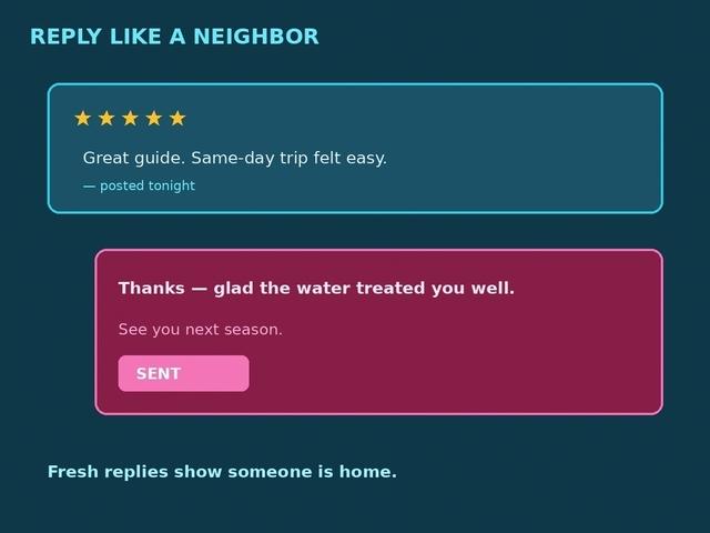 Reply like a neighbor to engage