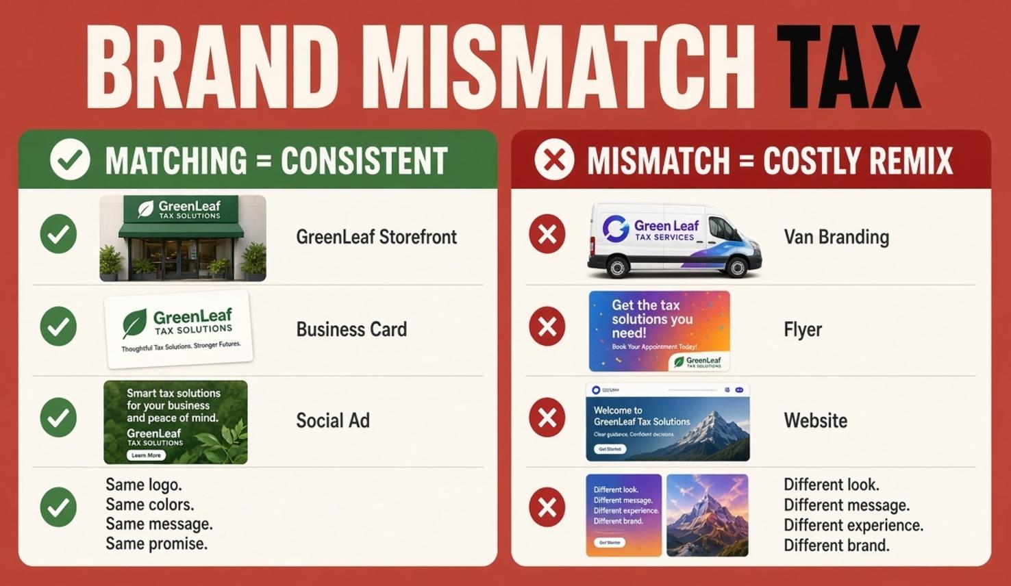 Where a Brand Falls Apart: Logo, Color, and Type