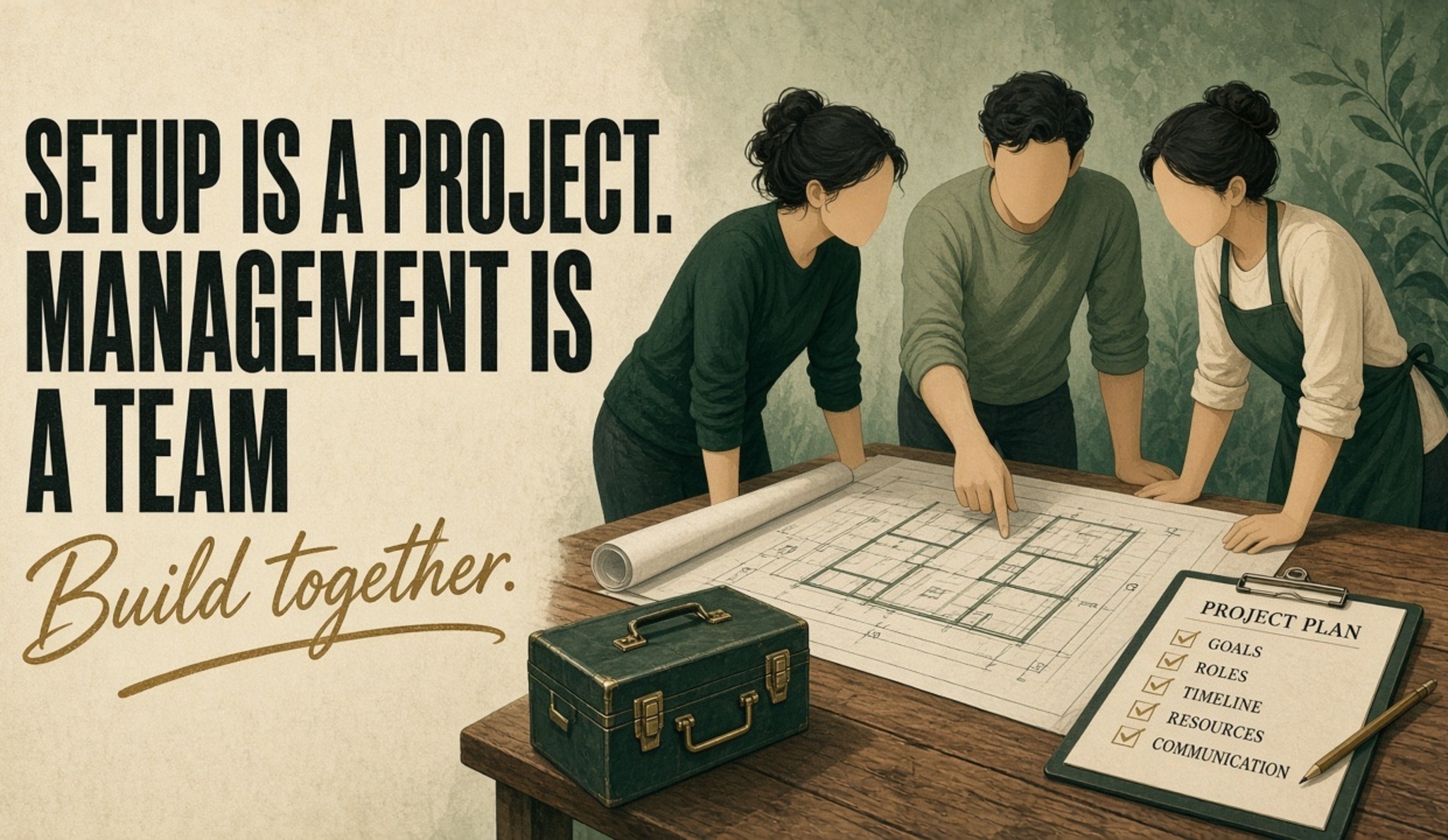Setup Is a Project. Management Is a Team.