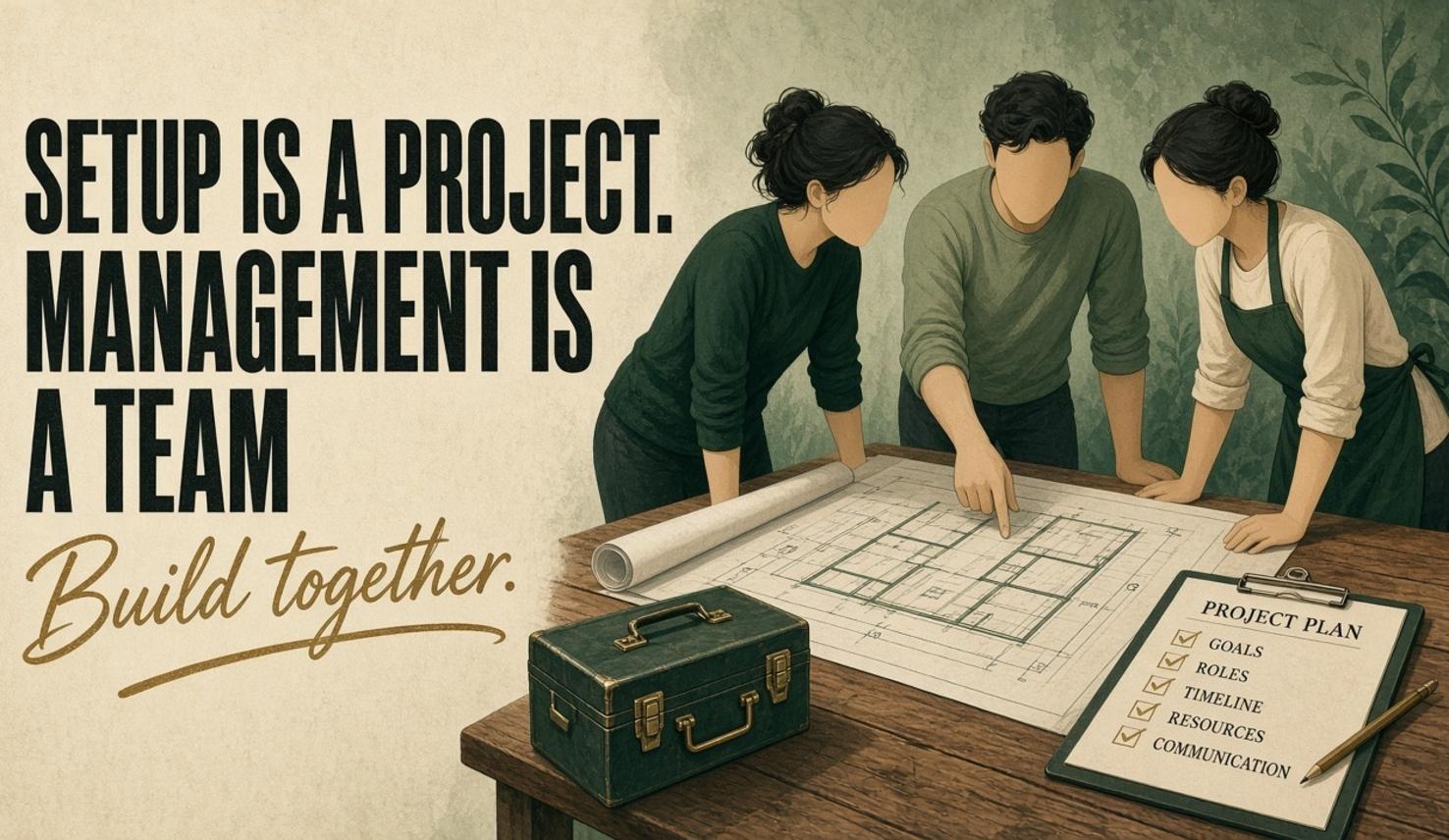 Setup Is a Project. Management Is a Team.