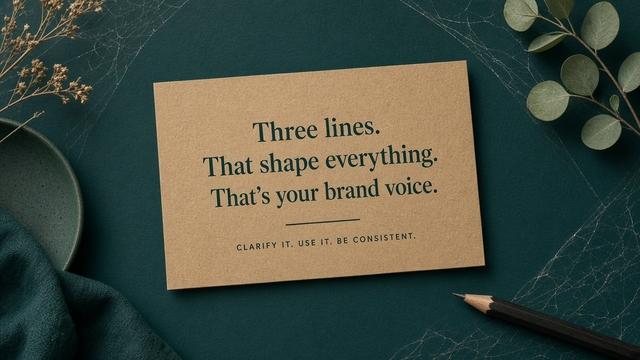 Three-line voice card tool still life