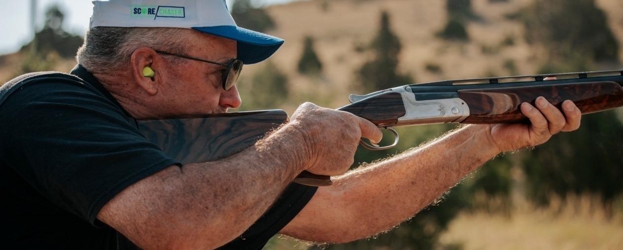 Man with shotgun