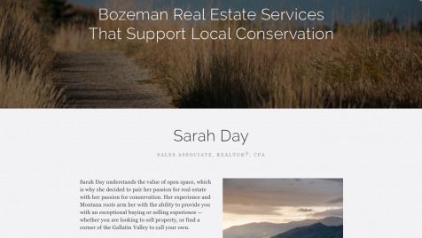 Sarah Day Bozeman Real Estate screen shot