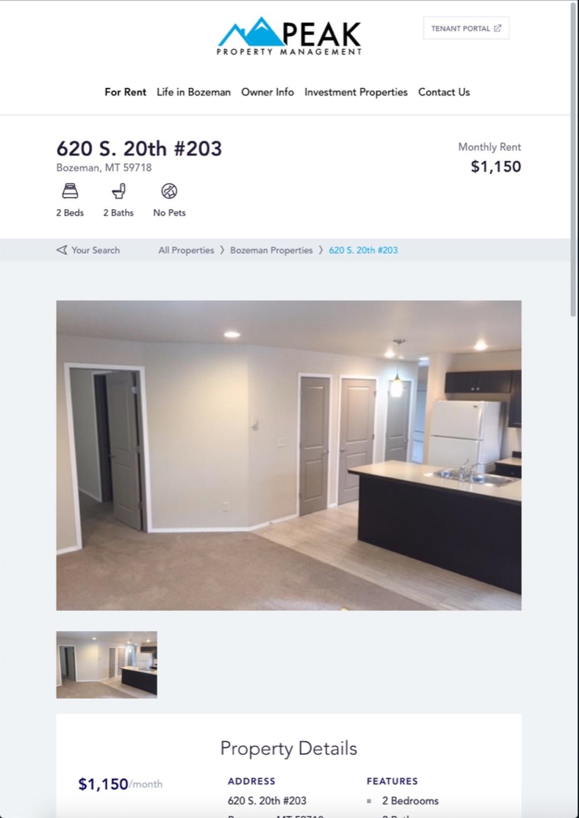 Peak Property Rental Map