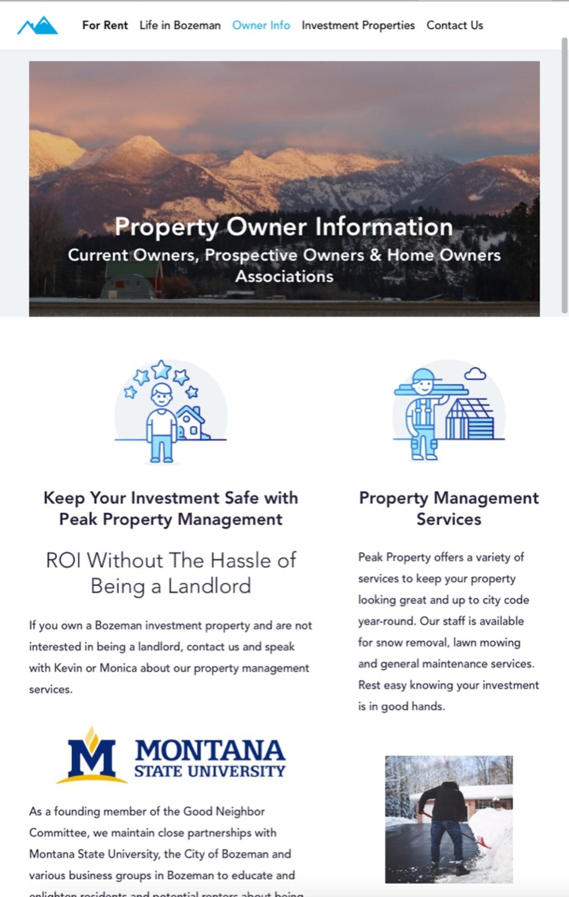Peak Property Contact Form