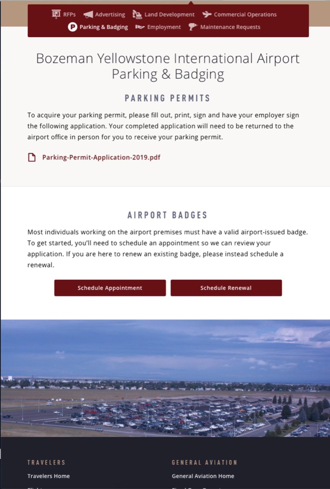 Bozeman Airport Badging