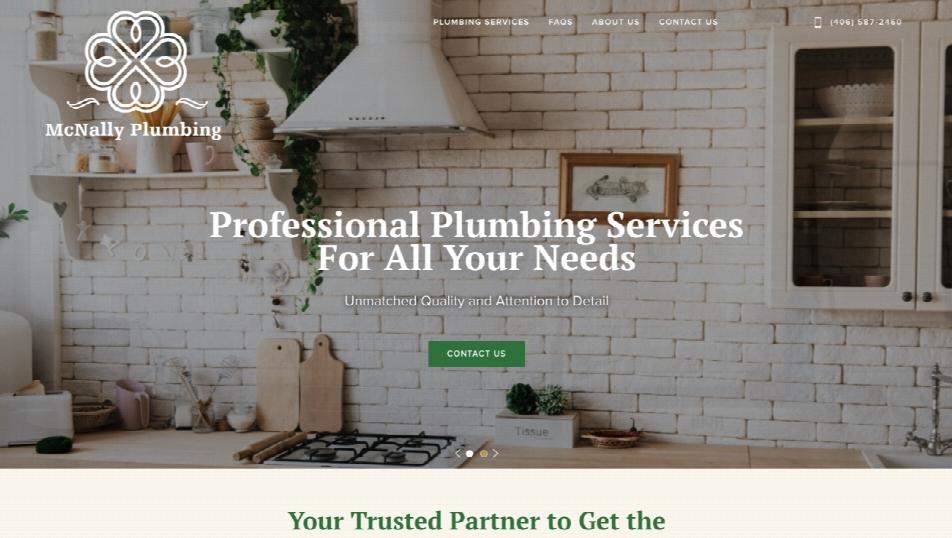 McNally Plumbing screen shot
