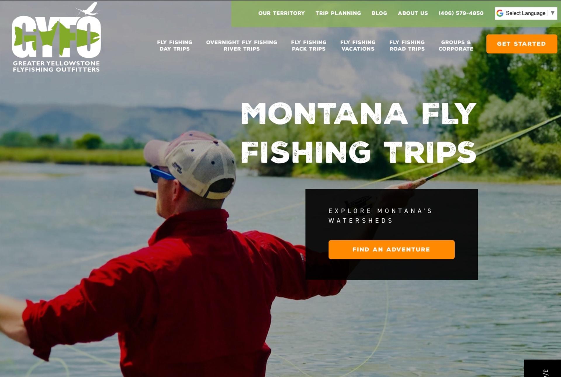 Greater Yellowstone Flyfishing Outfitters screen shot