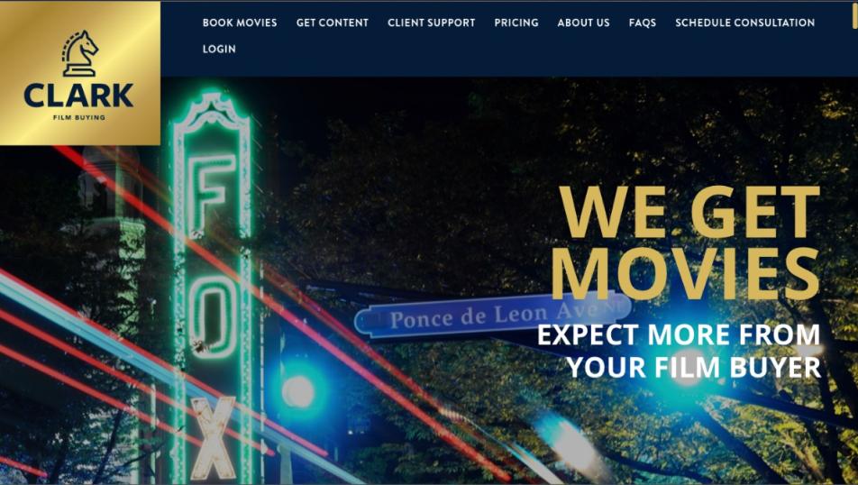 Clark Film Buying screen shot