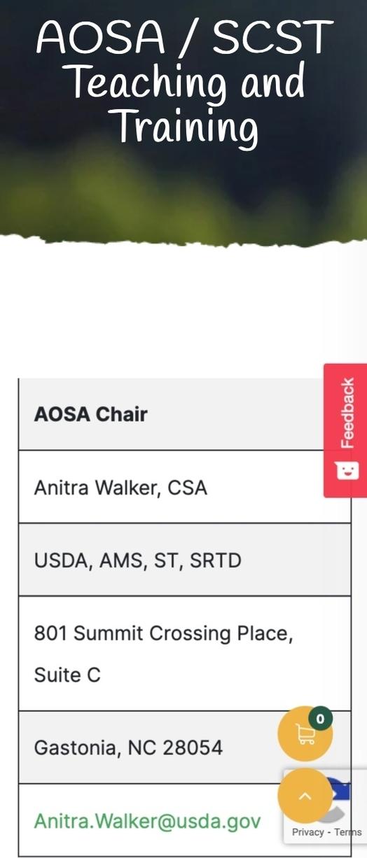 The AOSA About Us Page