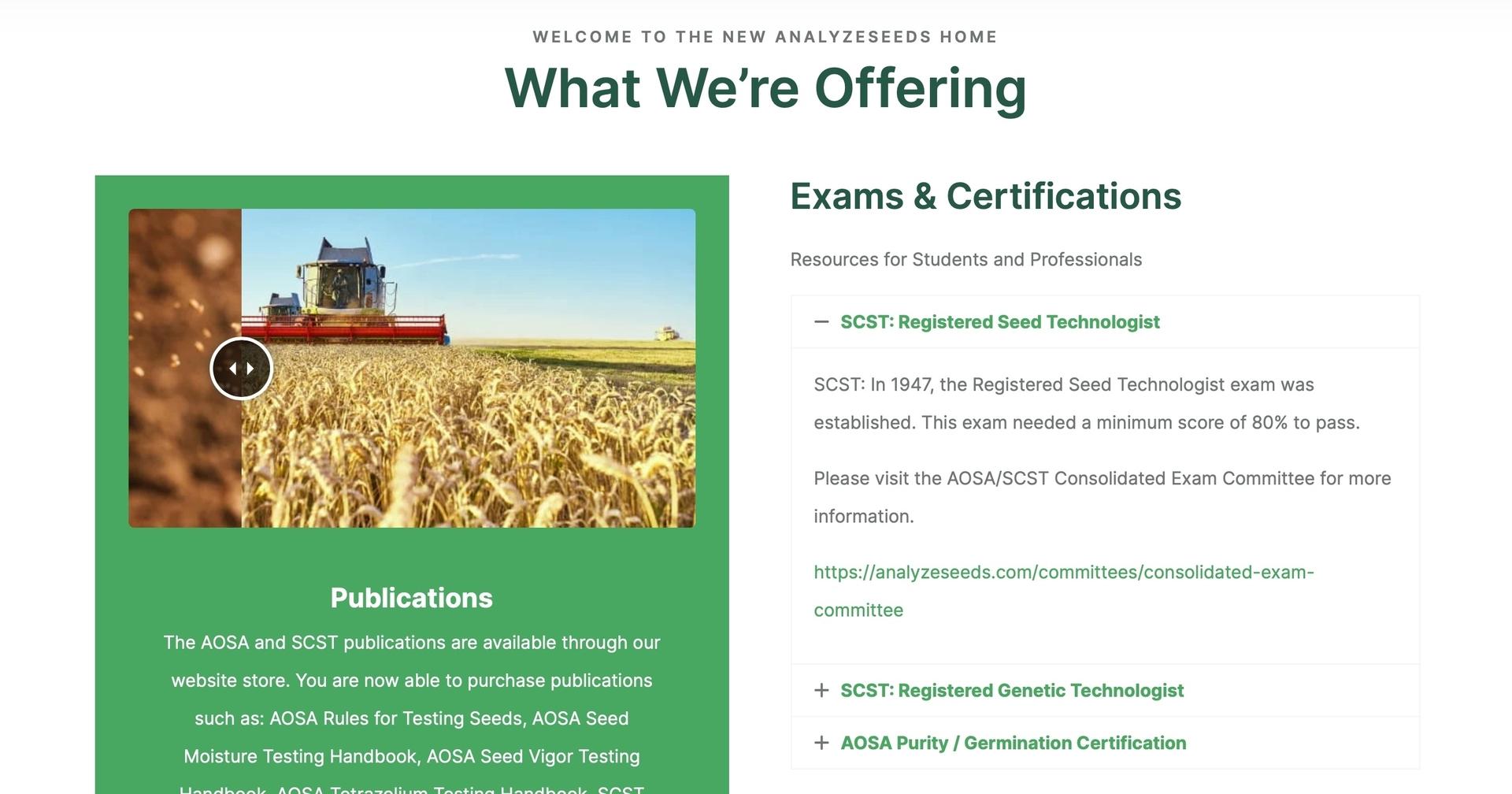 The AOSA About Us Page