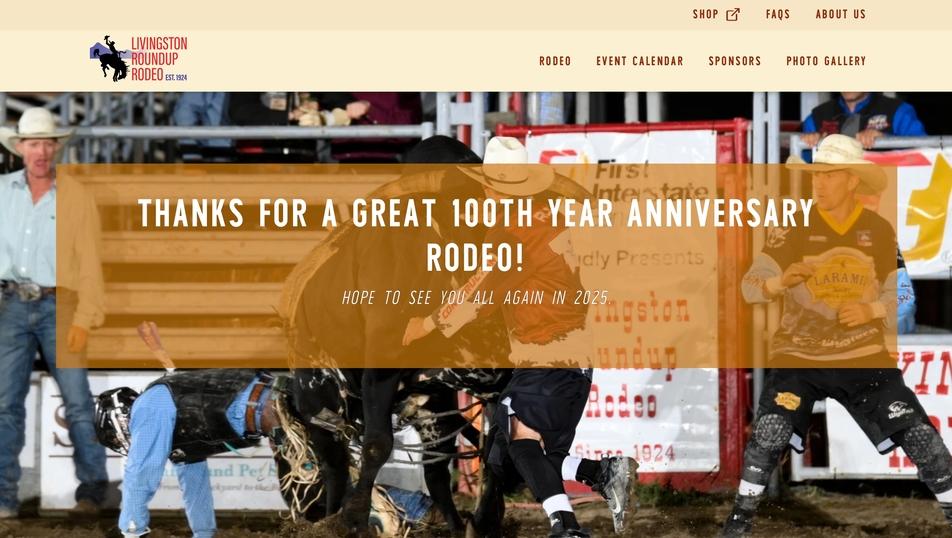 The Livingston Roundup Rodeo Association screen shot