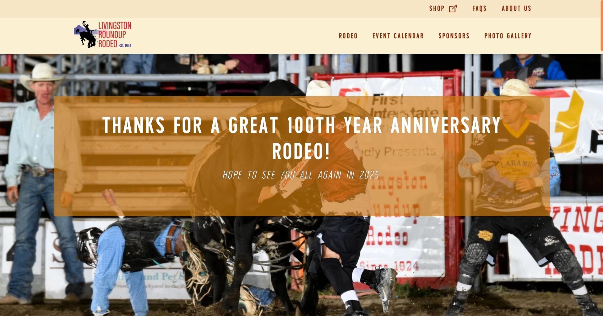 The Livingston Roundup Rodeo Association screen shot