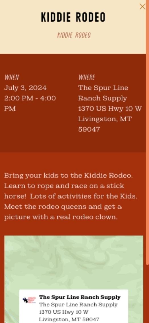 The Livingston Roundup Rodeo Event Calendar