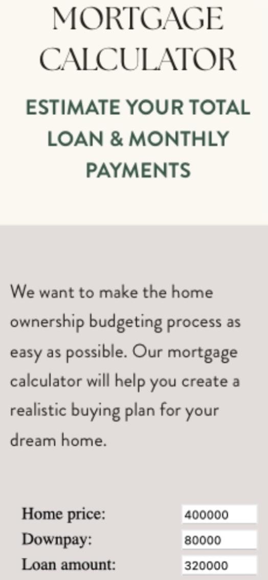 Mortgage Calculator
