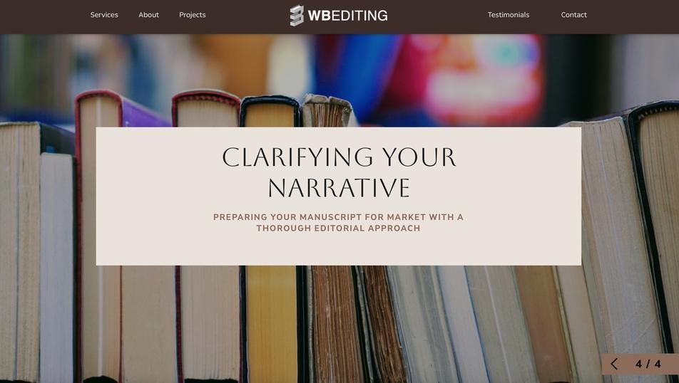 WBEditing screen shot