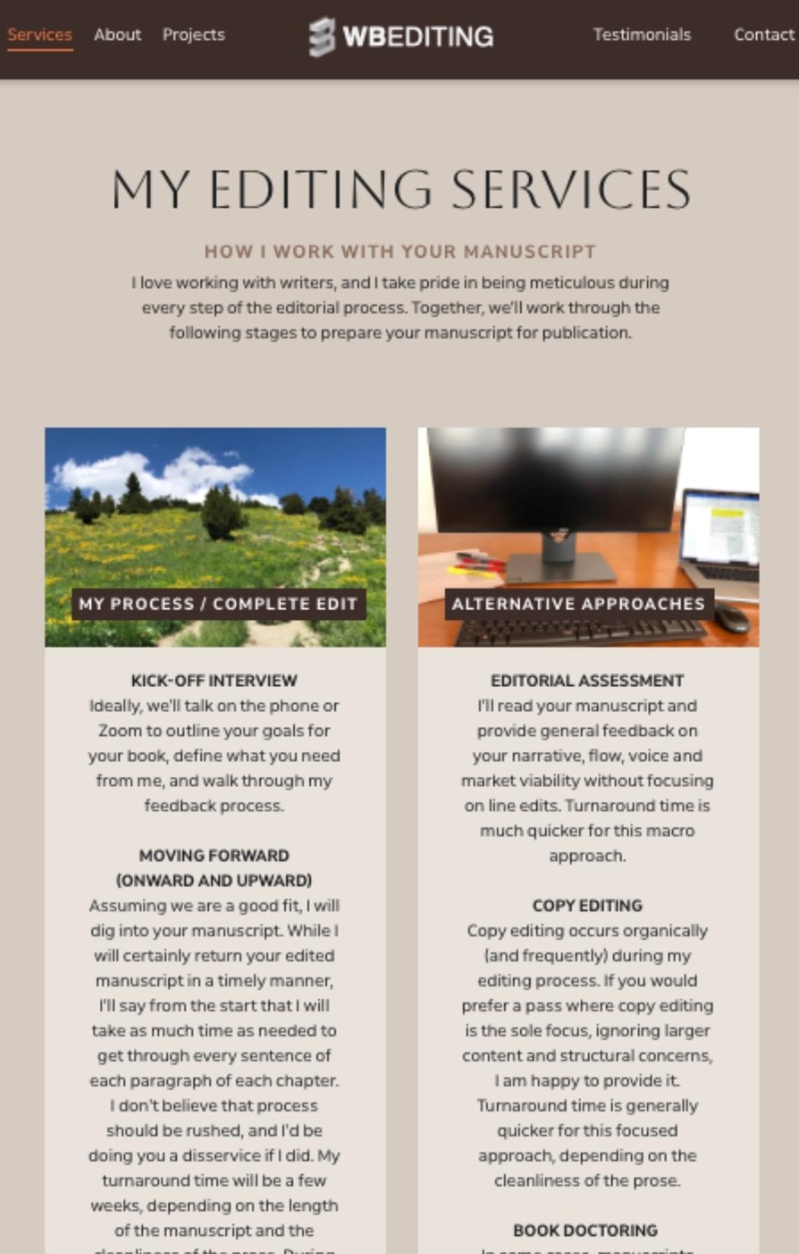 Services Page
