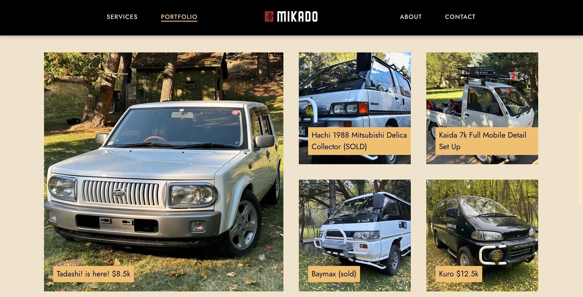 Import Portfolio Page