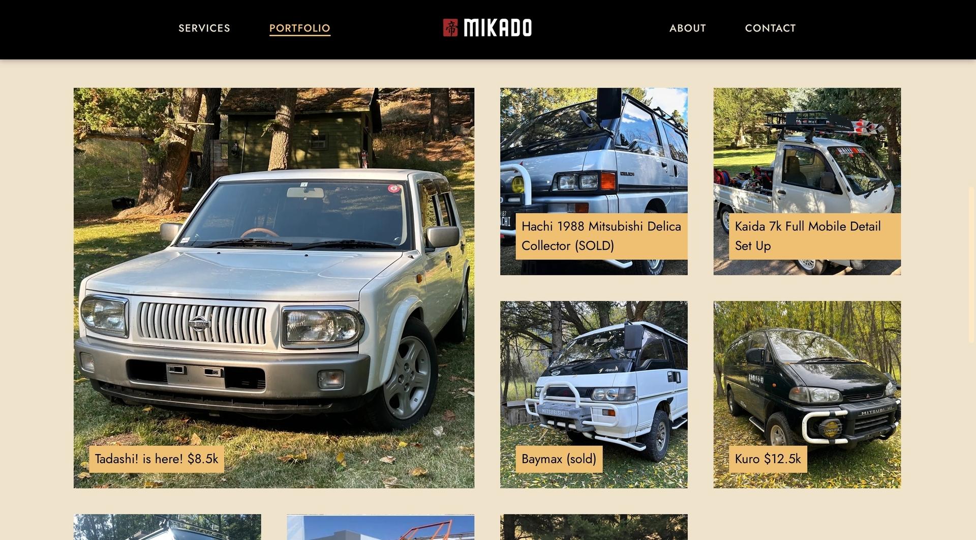 Import Portfolio Page