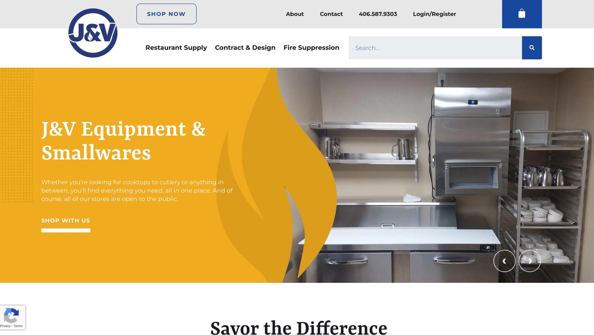 J&V Restaurant Supply screen shot