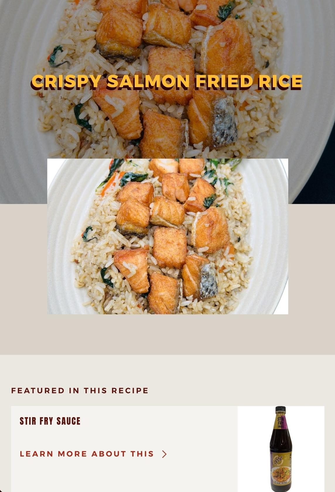 FTS Recipe Detail Page