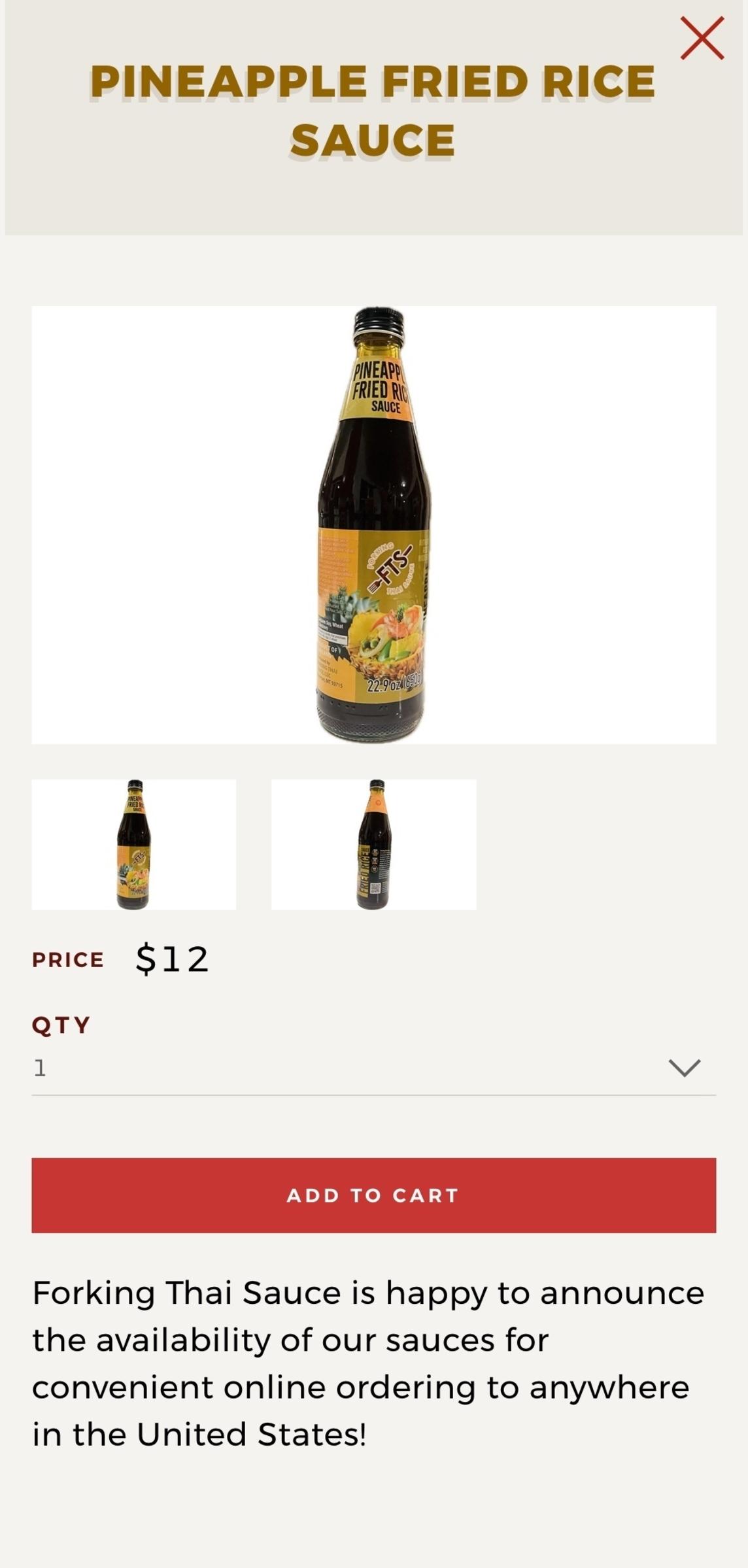 FTS Sauce Product